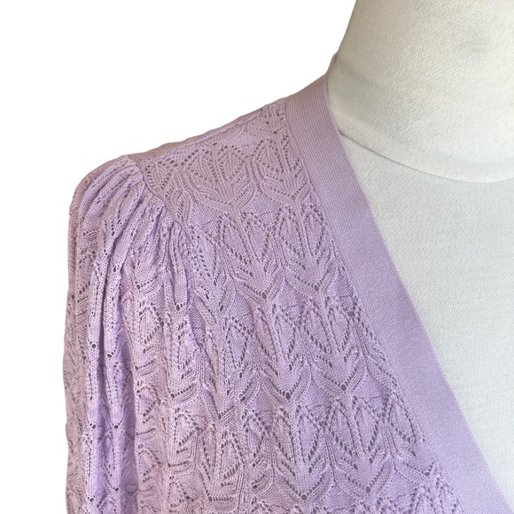 Zara Cardigan Beautiful Delicate Weave Womens size medium - Picture 5 of 6